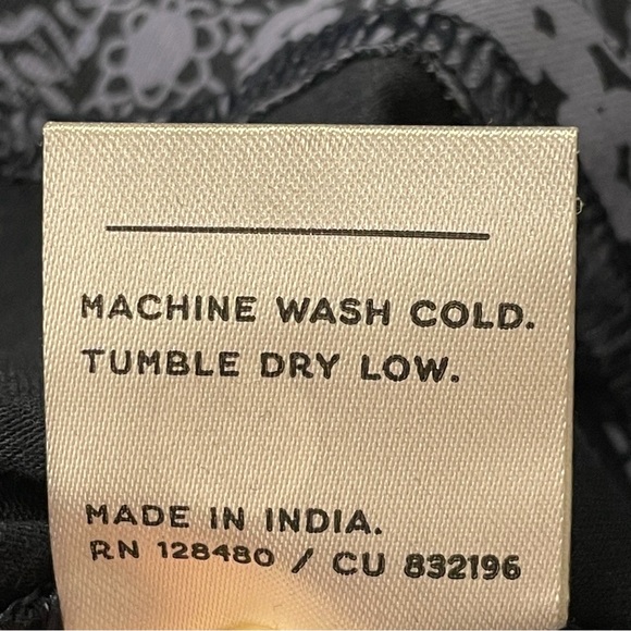 PACT NWOT Organic Fit and Flare Midi Dress in Midnight Garden - Picture 11 of 12